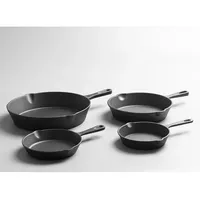 Oil Splashing Pan Cast Iron Cookware Frying Cast Iron Pan Uncoated Frying Pan Small Frying Egg Pan Household Pan Kitchenware Set