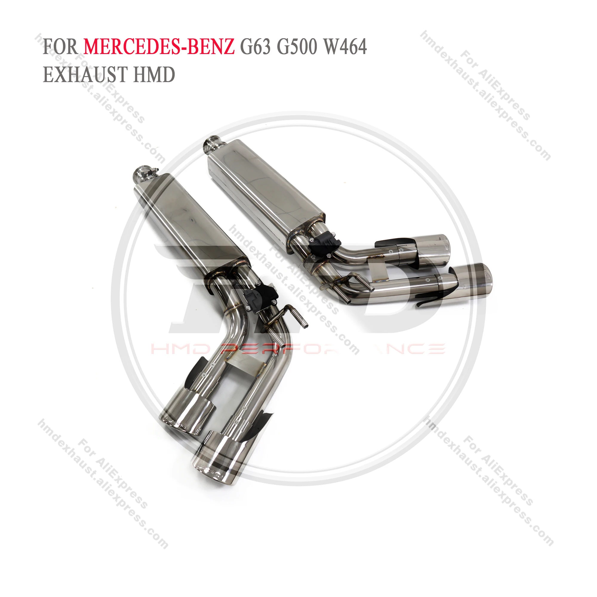 HMD Stainless Steel Exhaust System is Suitable for Benz G500 G350 G63 G65 G Class W464 Modification Electronic  With valve tips