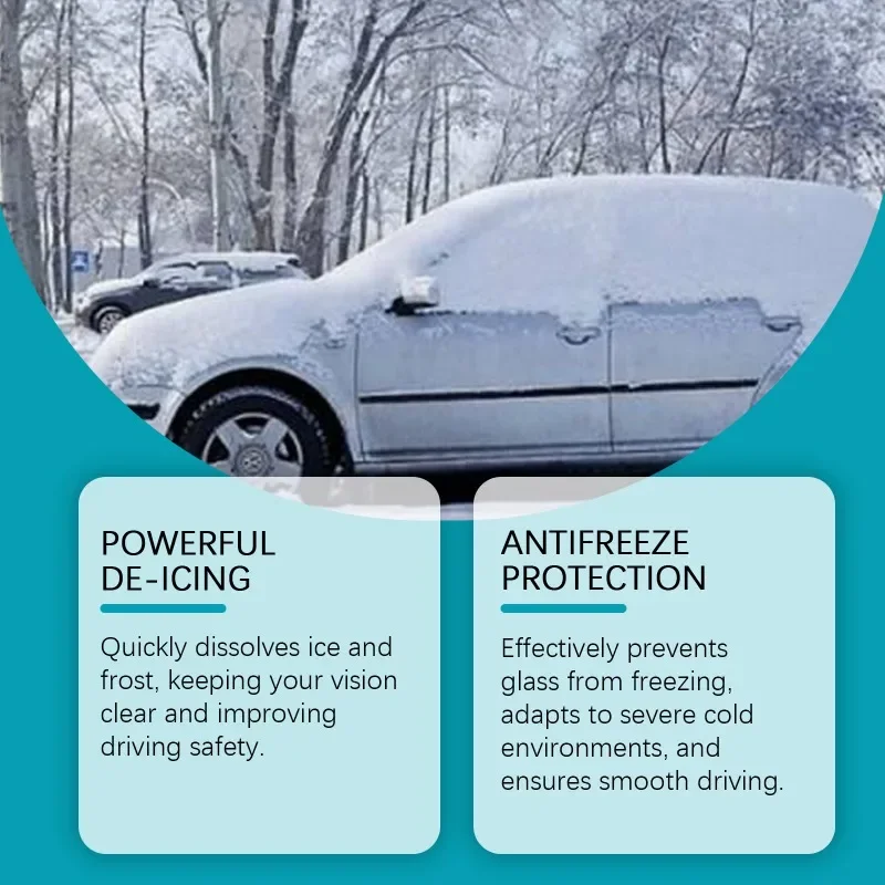 Anti Fog Dust-proof Clear Visibility Agent for Car Glass Defrosting and Antifreeze Tool for Keeping The Front Windshield Clean