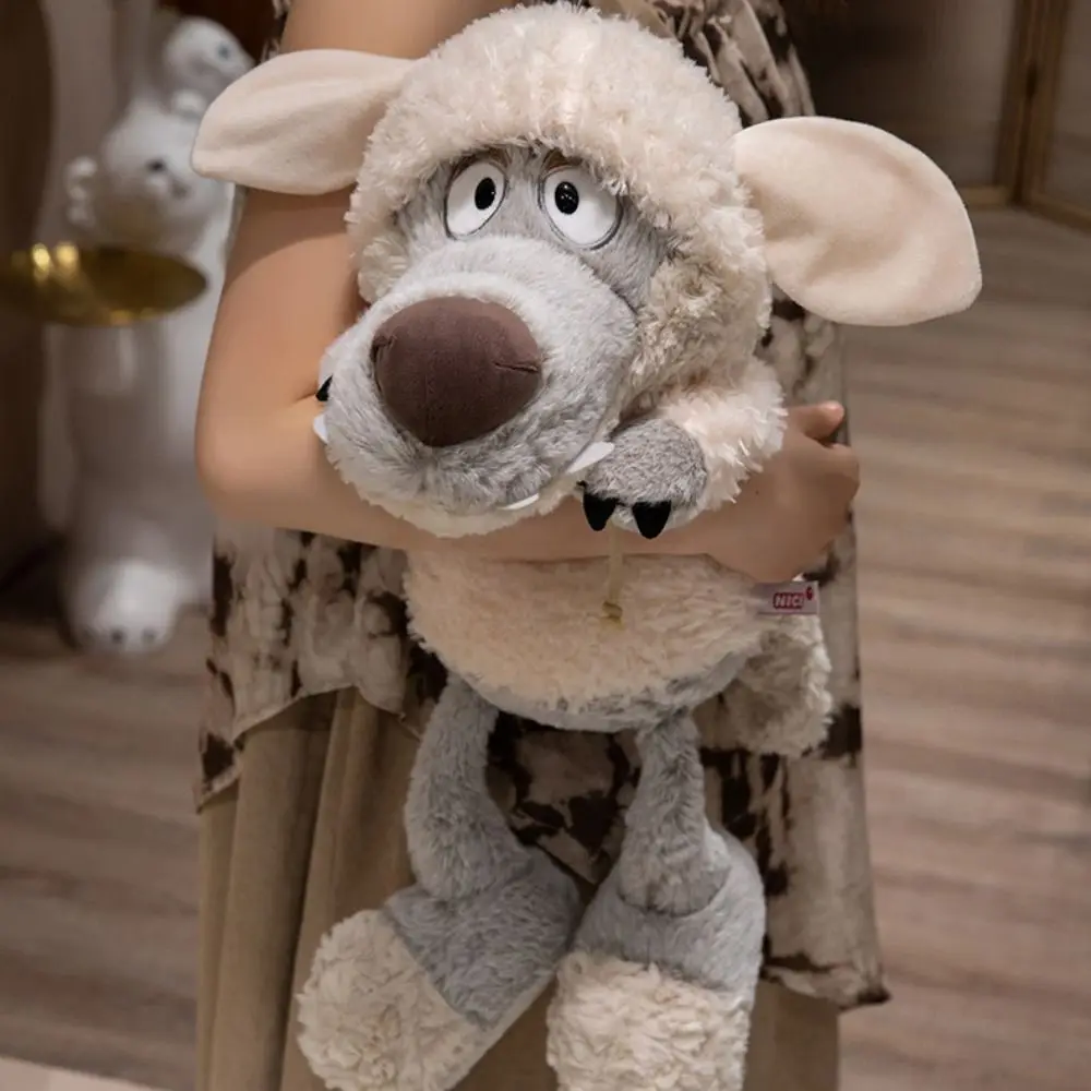

PP Cotton Sleepy Sheep and Wolf Plush Toy Fluffy Stuffed Wolf in Sheep's Clothing Doll Ins Plushies Doll