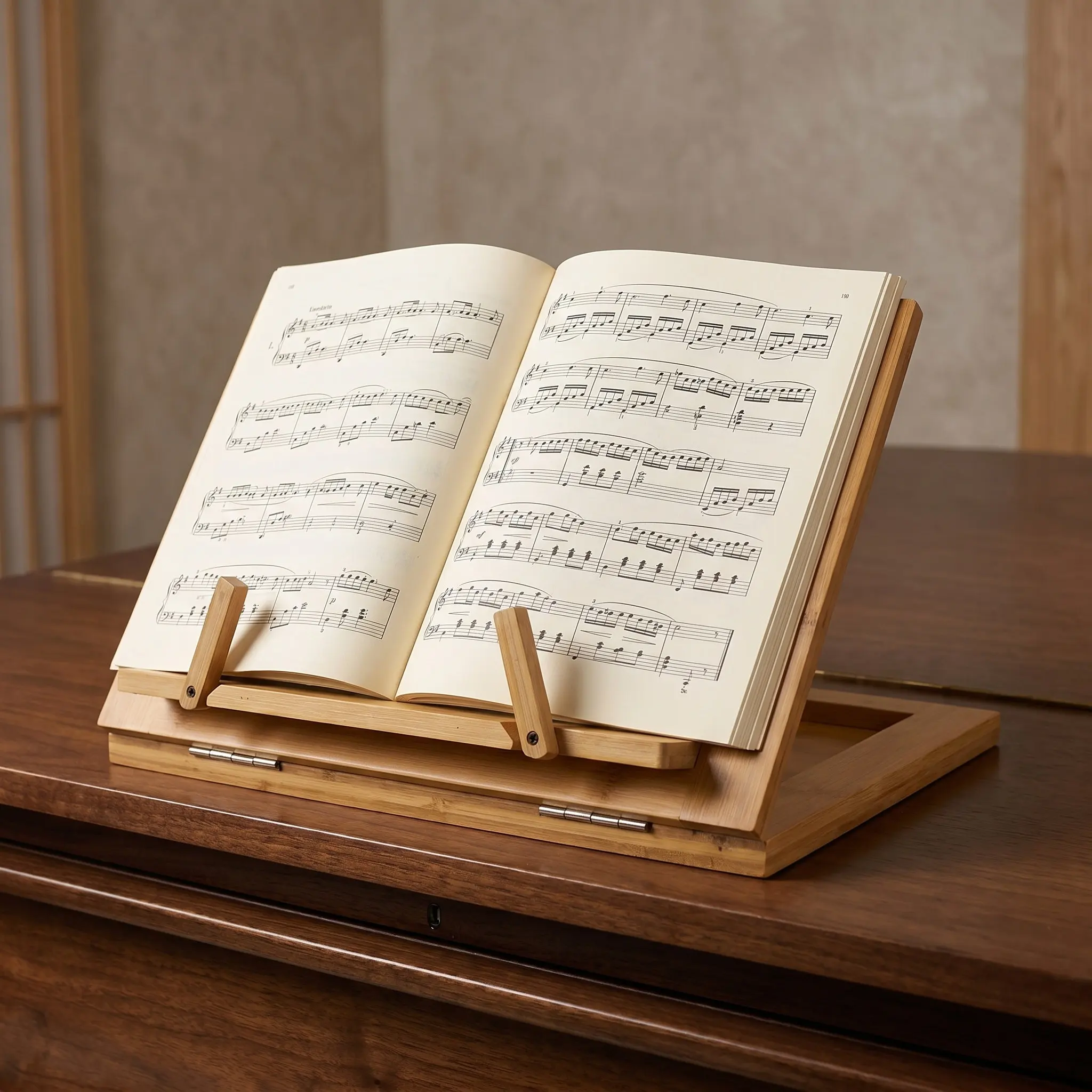 Document Holder Stand - ขาตั้งโน้ตเพลงแบบตั้งโต๊ะ ที่วางหนังสือแบบพกพา ขาตั้งหนังสือสำหรับอ่านโน้ตเพลง เอกสาร หรือพระคัมภีร์ สำหรับจัดแสดงที่บ้าน