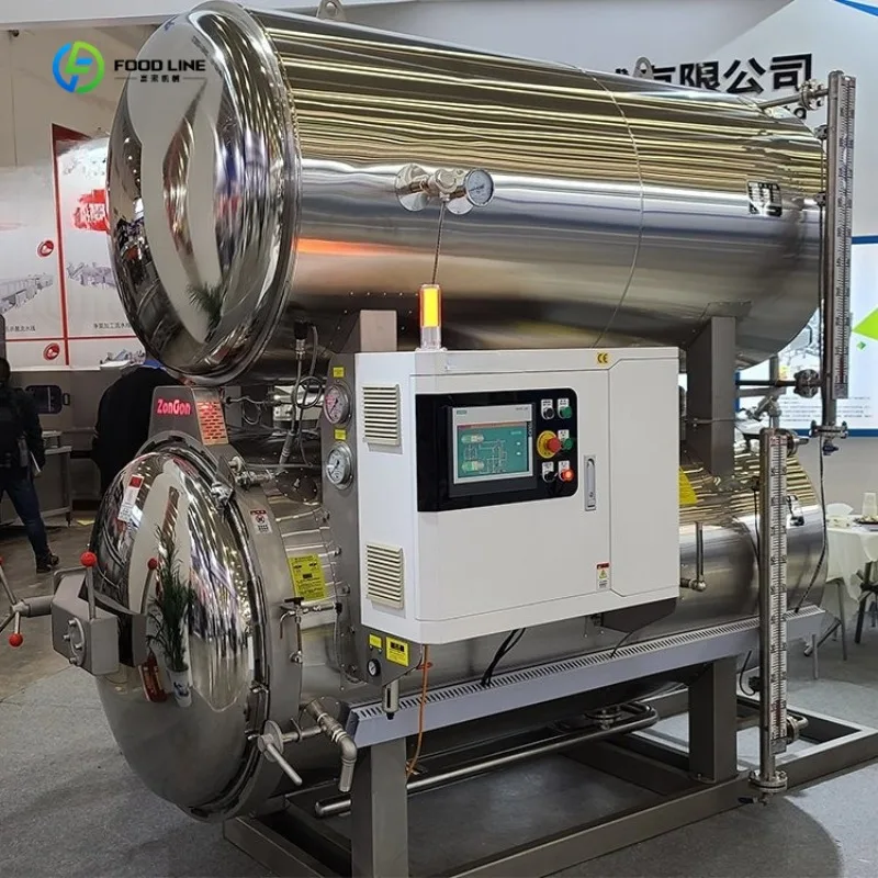 Horizontal Retort Sterilizer Pressure Cooker Canning Equipment Food Processing Machine FL Customized