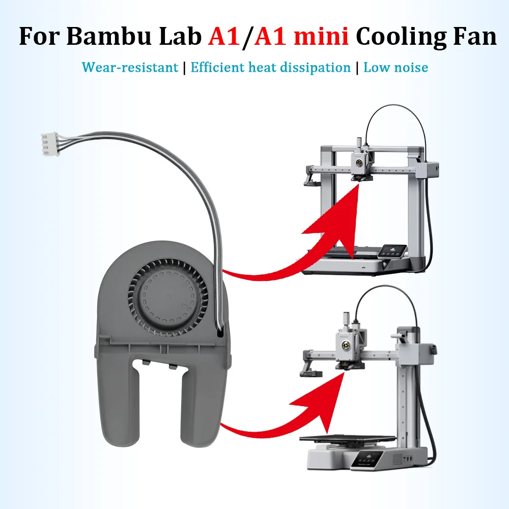 

Вентилятор охлаждения 50x15 мм для Bambu Lab A1/A1 Mini, устойчивый к низким и высоким температурам, эффективный отвод тепла