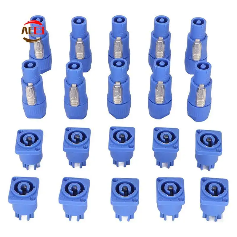 AEE3-3 Pin AC Power Con Male And Female Head Connectors, Signal Input Jack For Light Stage Light Power