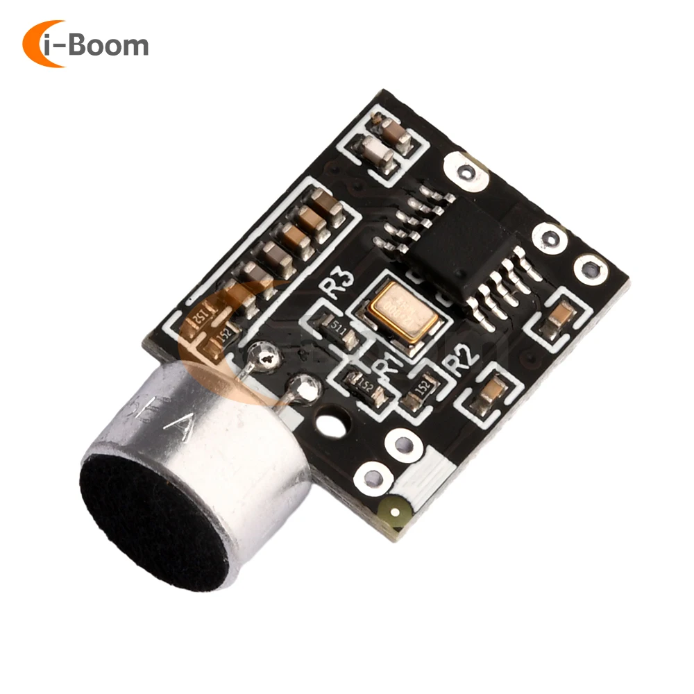 FM Transmitter Pickup Module Wireless Transceiver FM Mini Wireless Microphone MIC Core Board Dual channel HIFi DC2.4-4.3V Module