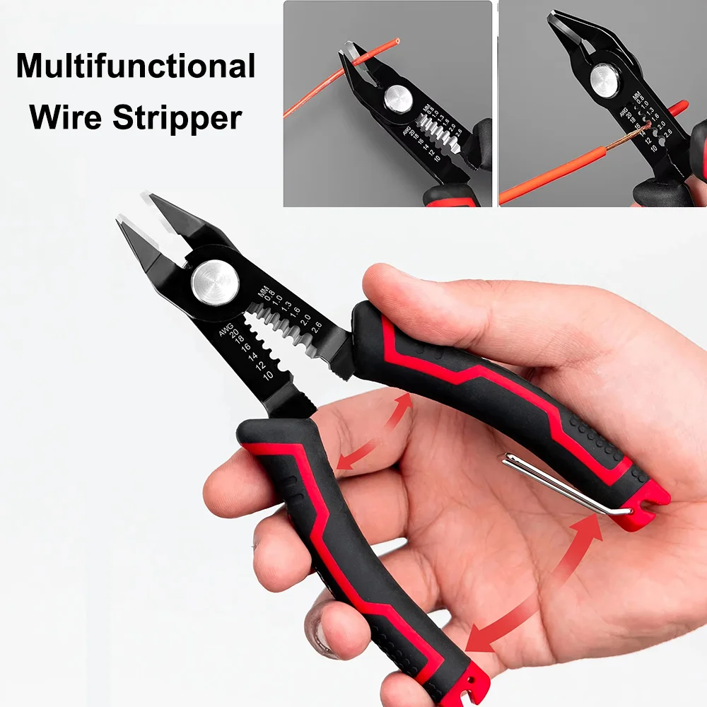 Wire Stripper Pliers Automatic Stripping Cutter Cable Wire Crimping Electrician Repair Tools Wire Stripper Tool Hand Tools
