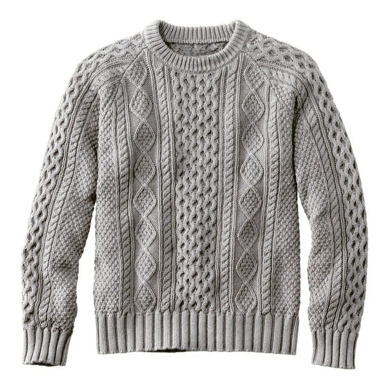 

Knitted Pullovers Men Sweater Long Sleeve Sweaters O Neck Jumpers Loose Fit Slight Strech Autumn Solid 2025 Basics Casual