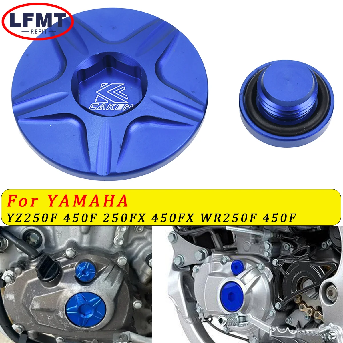 Motorcycle Engine Cover Cap Plug Kit For Yamaha WR 250F 450F YZ 250FX 450FX WR250F WR450F YZ250F YZ450F YZ250FX YZ450FX