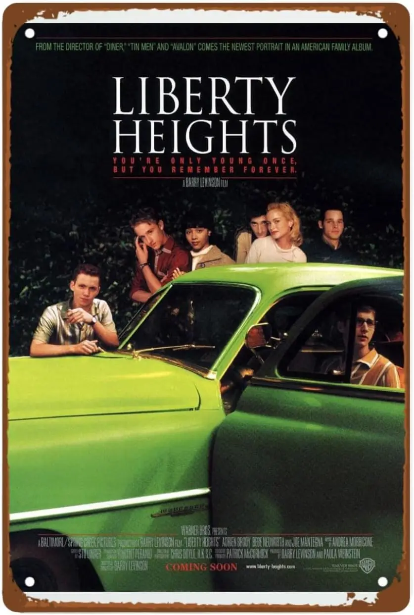 Liberty Heights Movie Man Cave Decor wall artVintage Poster room Metal Tin Sign Retro Gift Vintage Decorations
