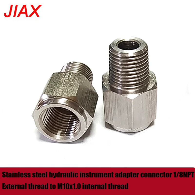 

Внешняя резьба до внутренней резьбы M10x1.0, переходное соединение гидравлического прибора из нержавеющей стали 1/8NPT