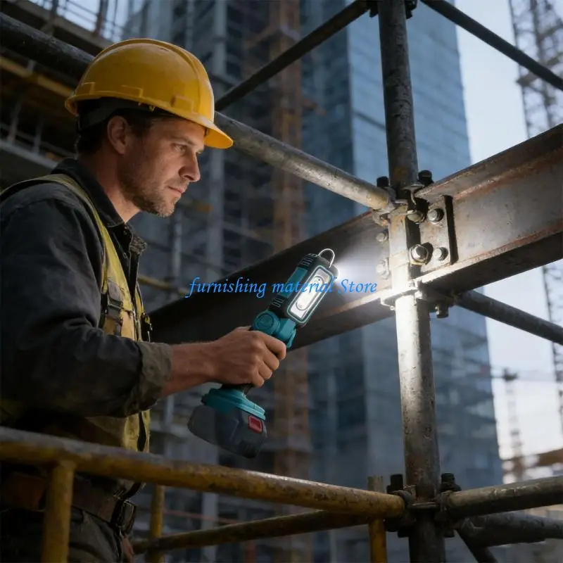 Y5GD Rechargeable Folding LED Light dense and Portable Featuring Adjustable Position Perfect for Hiking and Power Outages