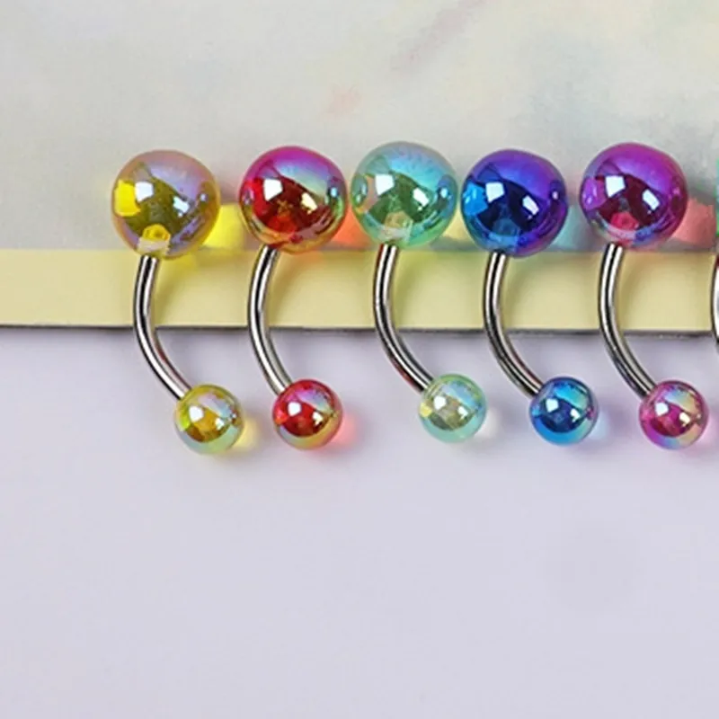 5PCS Pearl Belly Button Piercing Set