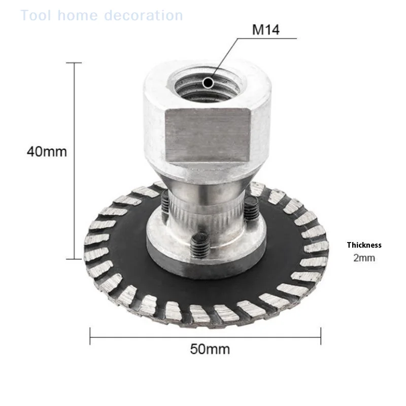ろう付けダイヤモンド 40/50MM 彫刻鋸刃 タイル、大理石、コンクリート切断用 - M14 フランジ