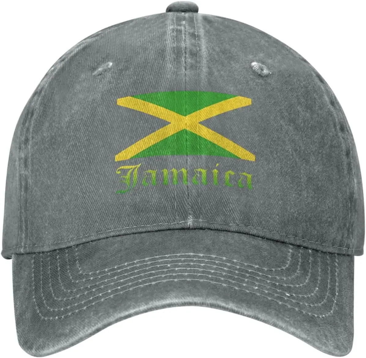Jamaica-Flag-Washed-Baseball-Cap-Cotton-Adjustable-Low-Profile-Dad-Hat-Unisex