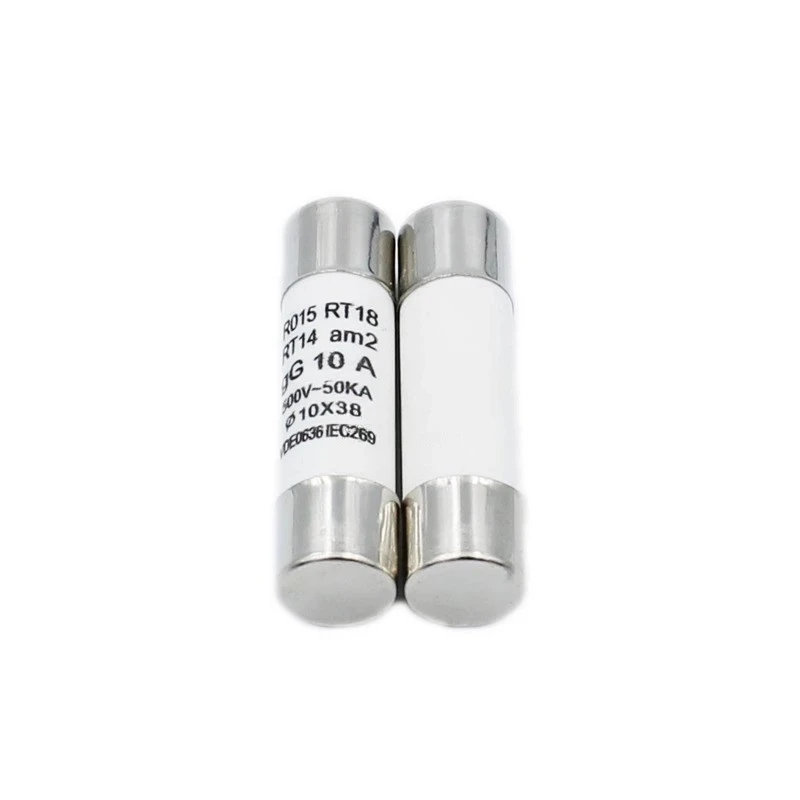 20PCS RO15 Ceramic Fuse Tube 10X38 RT18 1A 2A 3A 5A 6A 10A 32A R015 Fuse