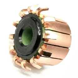 1Pcs Copper 23 X 8 X 17(18) Mm 12P Teeth Copper Hook Type Electrical Motor Commutator CHY-3389-12 Mechanical Power Transmission