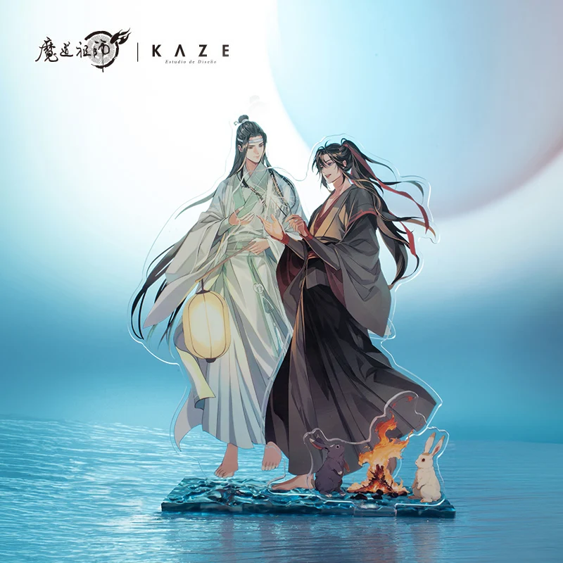 Anime Mo Dao Zu Shi MDZS Lan Wangji Wei Wuxian Acrylic Stand Badge Pin Shikishi Cosplay Props Cute The Untamed