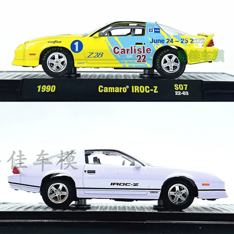

M2 литой под давлением сплав 1/64 1985/1990 Camaro IROC-Z модель автомобиля коллекция статический дисплей орнамент игрушка в подарок