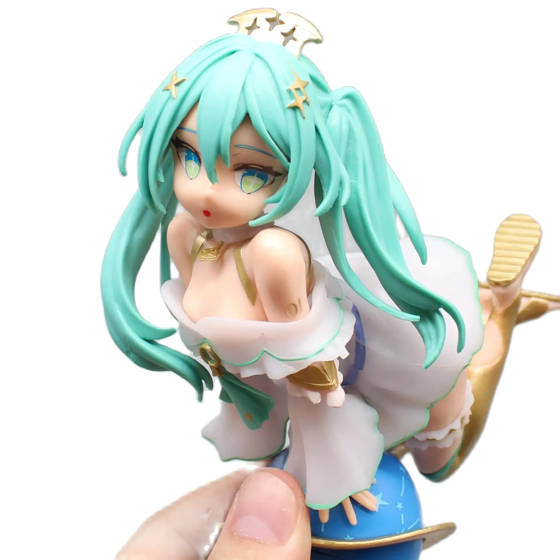 Hatsune Miku On Globe 6.7 "Animatiefiguur, Tekenfilm Anime Model Garage Kit Ornamenten Decoratie Beeldjes Schattige Pop