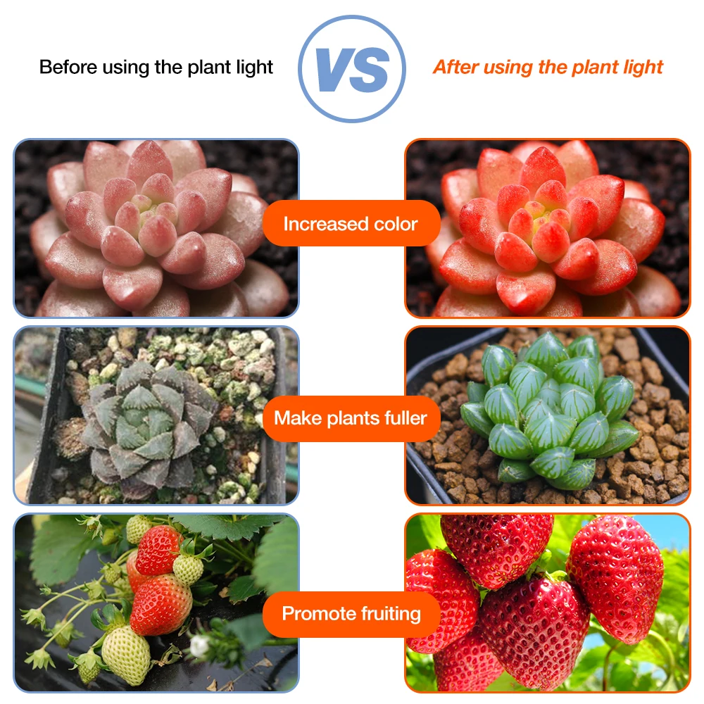 LED 성장 빛 수경 법 실내 재배 램프 묘목 Phytolamp 0.5M 1M 2M 3M 꽃 씨앗 성장 상자 LED 식물 조명