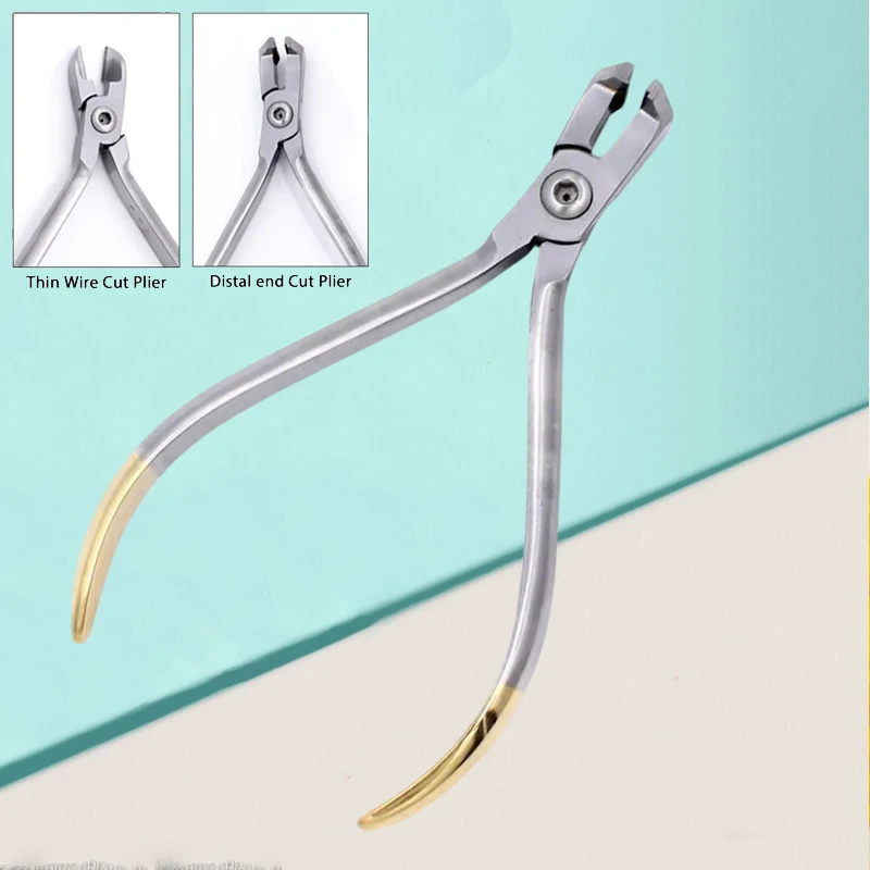 

Dental Distal End Cutter Pliers with Tungsten Carbide Inserts for Orthodontic Wire Cutting, Professional Tools