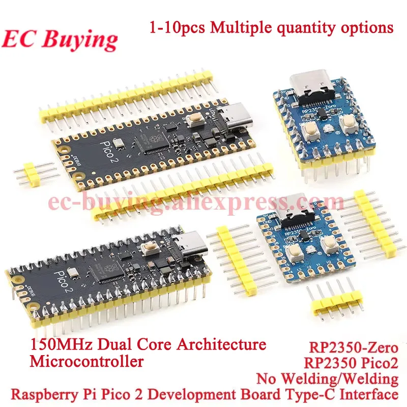 

RP2350-Zero Raspberry Pi Pico2 Pico 2 Mini Development Board Module 150MHz Dual-Core Microcontroller RP2350A Type-C Interface