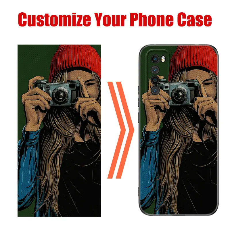 Customized DIY Phone Case For Honor Magic 4 20 50 Lite 60 SE 30 70 80 Pro Plus 20E 20i 30i 20S 30S Soft TPU Black Cover