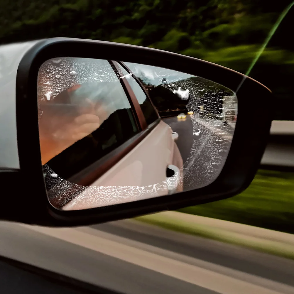 

4Sets Side Mirror Protector Anti-Fog Waterproof Rainproof Anti-Glare Universal Fit for Most Car Models Side Mirror Rain Cover
