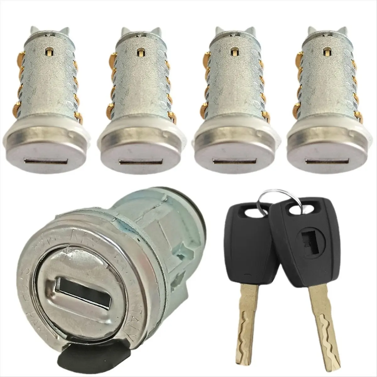 Compatible Car Ignition Lock Set for Ducato for for SIP22 Blade Car Key Door Milling Cylinder Trunk Lock