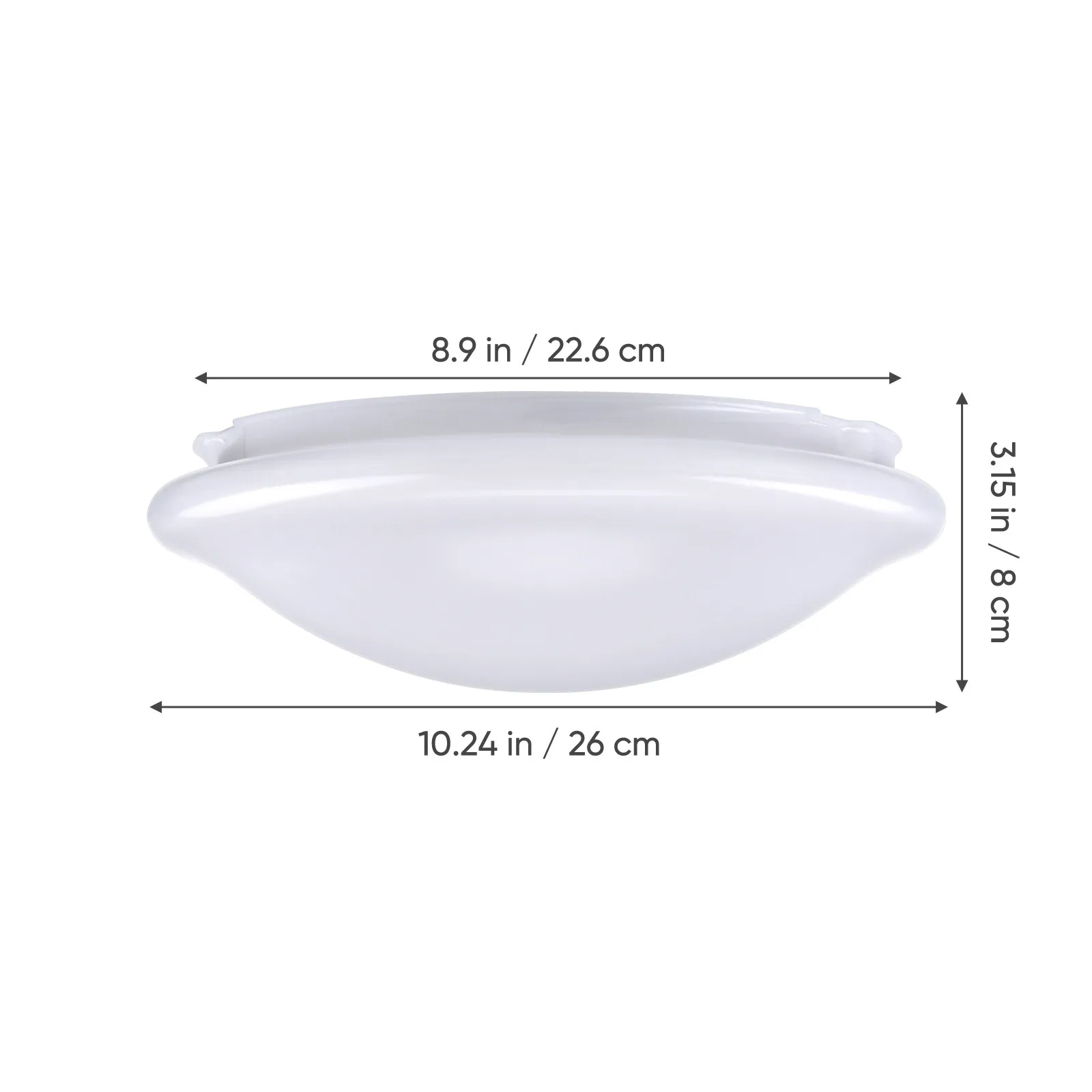 Ceiling Light Cover Plastic Round Lampshade Design Ceiling Mounted Soft Light Diffuser Cover for Bedroom Living 4
