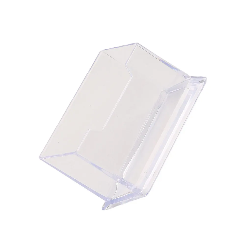 

Набор из 8 прозрачных подставок для визиток с утолщенным основанием и наклонной конструкцией для организации рабочего стола, акриловый держатель для визиток