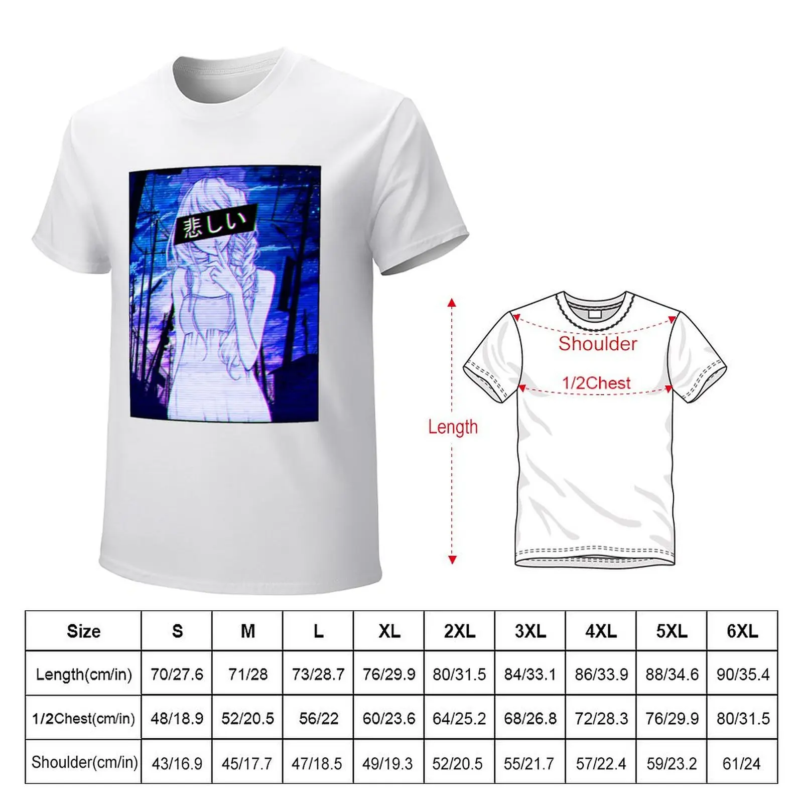 Aesthetic Japanese Girl 18 T-Shirt quick drying customs boys whites cute tops Men's clothing