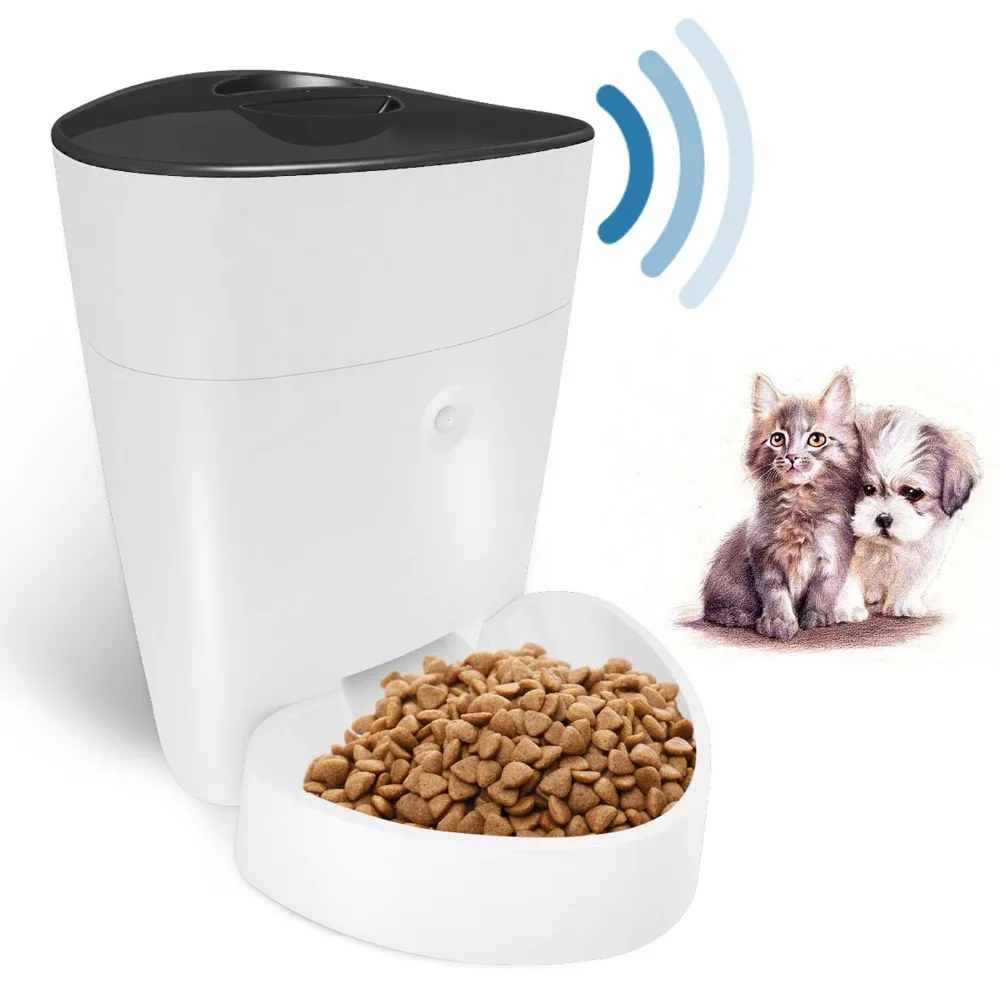 New Video Remote Control Pet Feeder 4L Capacity Smart Timing automatic cat dog feeder wi-fi enabled smart pet