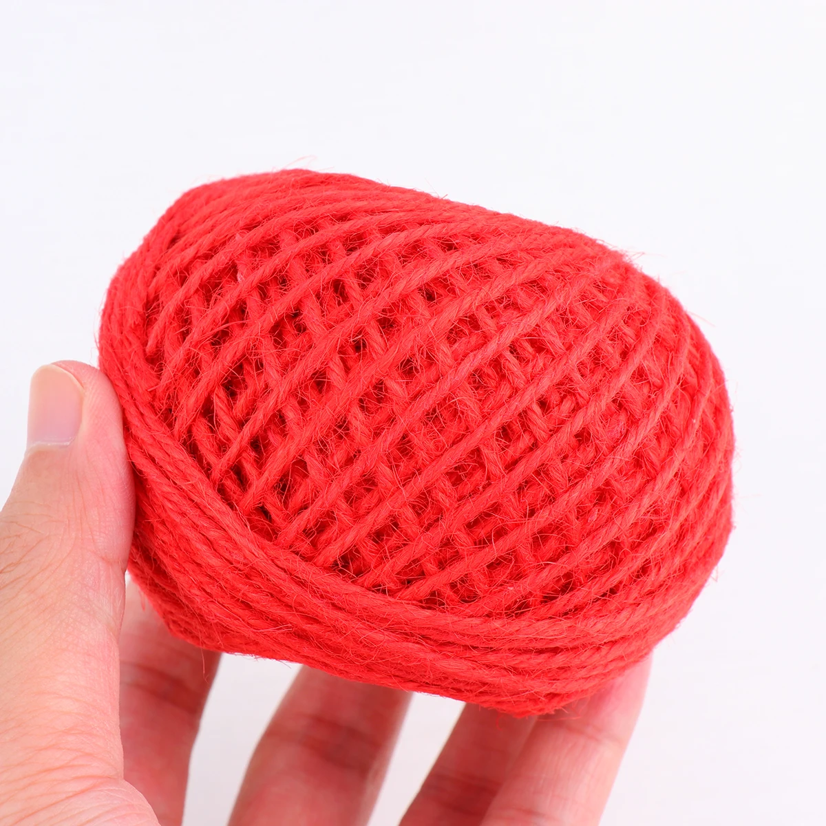 Red Rope Braided Ropes for Tying Jute Thin Twine Packing Tag Household Paper