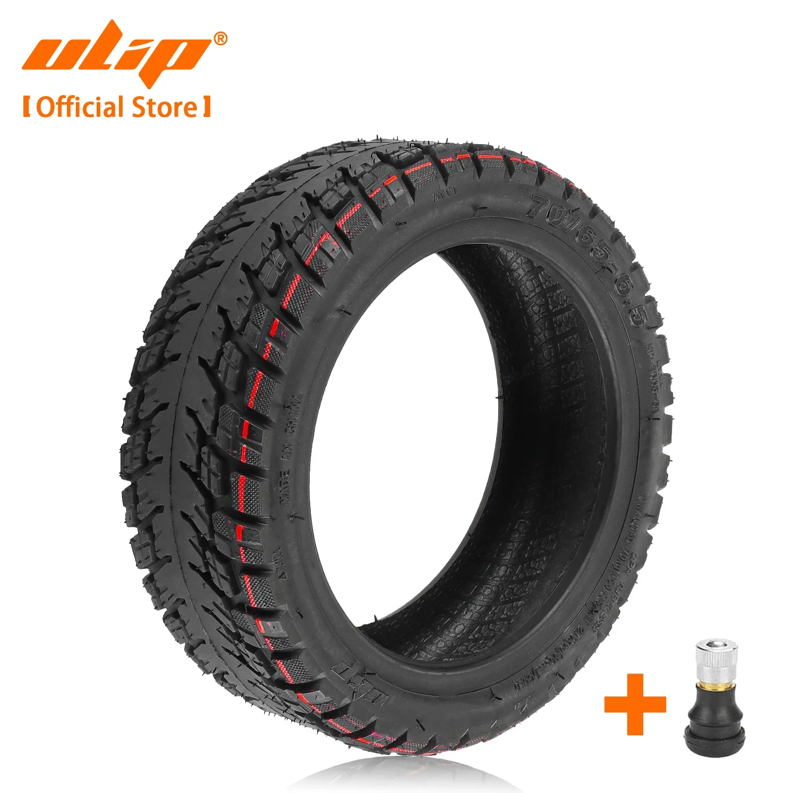 

Ulip 70/65-6.5 Vacuum Tyre 10 Inch Tubeless Tire for Mi No.9 Balance Scooter Widening Thicken Wear-resistant Vacuum Tire Parts