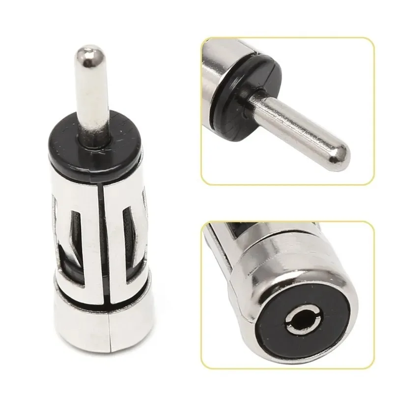 5PCS Car Radio Antenna Adapter ISO To DIN Connector Plug Stereo Autoradio Mast Aerial Accessories for Vehicle Audio System
