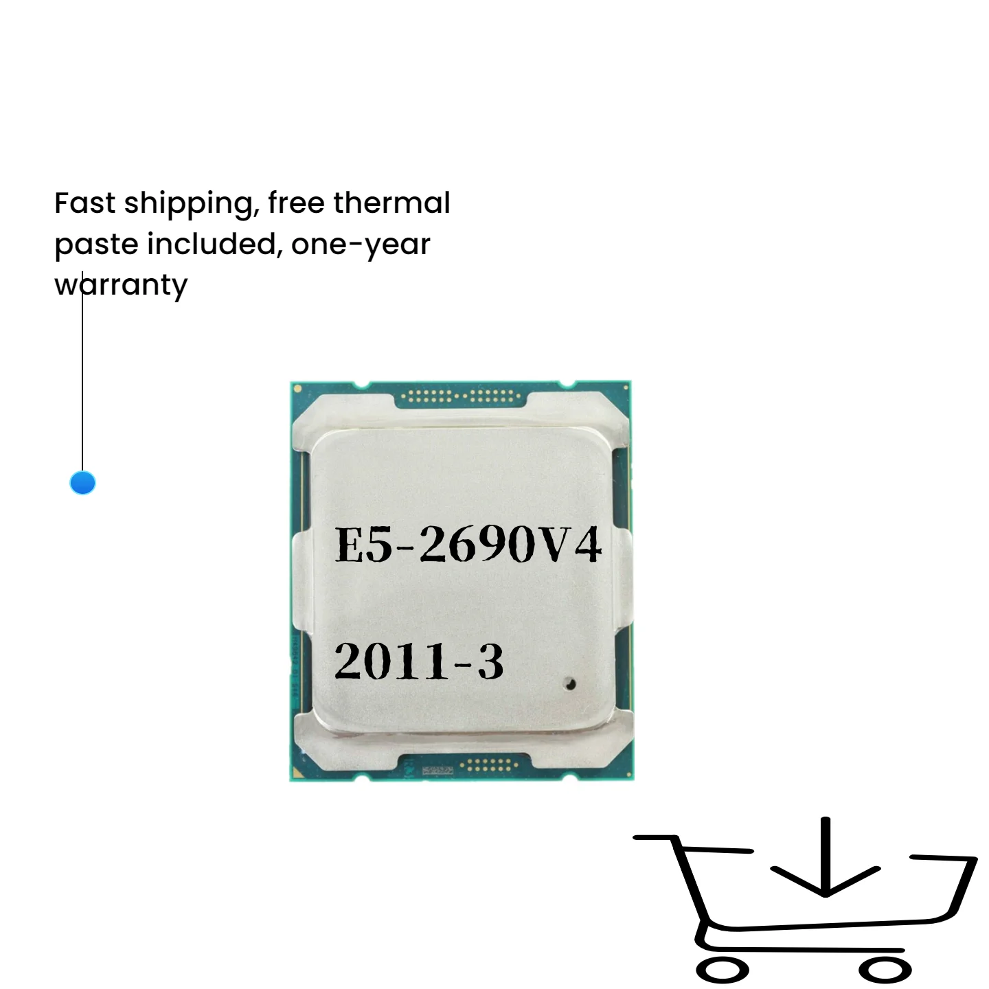 

Процессор Xeon E5 2690 V4 2690V4, 2,6 ГГц, 14 ядер, 135 Вт, 14 нм, LGA 2011-3