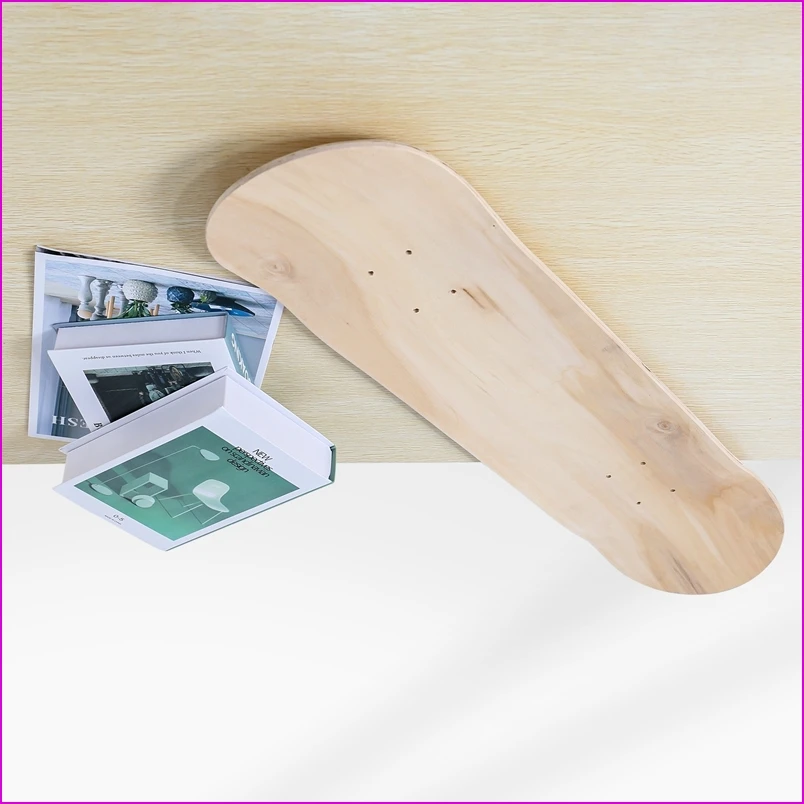 

8Inch 8-Layer Maple Blank Double Concave Skateboards Natural Skate Deck Board Skateboards Deck Wood Maple-A57M