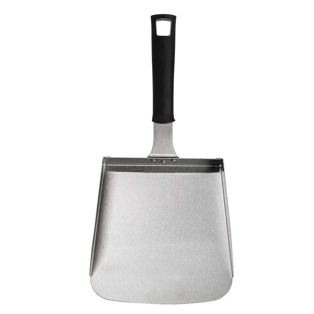 Heavy Duty Stainless Steel Food Shovel with 5 Cup Capacity Spatula for Efficient Cooking and Grilling Outdoors