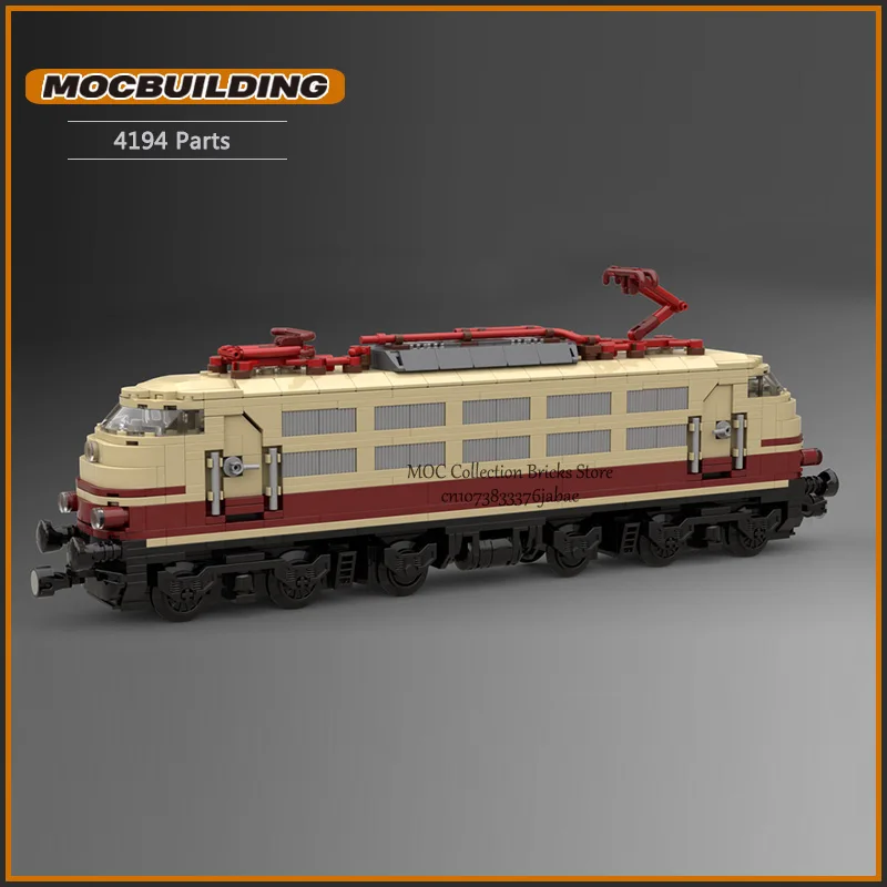 Rheingold Express MOC Building Blocks 7740 Reimagination High speed Technology Bricks DIY Assembled Transportation Toys Gifts