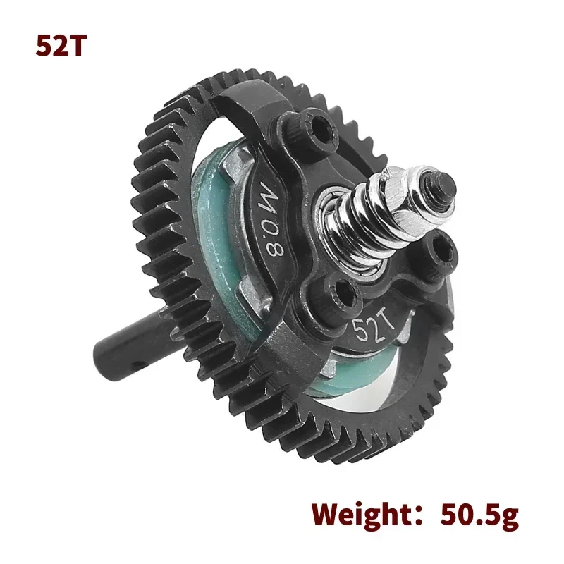 Steel M0.8 50T 52T 54T 60T Spur Gear لـ Trxs Slash Bandit Rustler Stampede 2WD RC قطع غيار السيارات