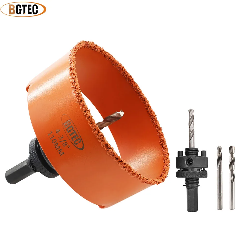 BGTEC 1pc Diamond Drill Bits For Ceiling Drilling Crowns 100mm/162mm Woodworking Hole Saw Plasterboard Plastic Metal Hand Drill