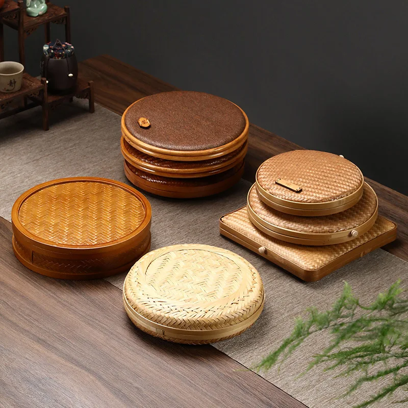 Handmade Bamboo Tea Cake Packaging Box, Pu 'er, Division Fine Woven, Wake Tea, Seven Cake Storage