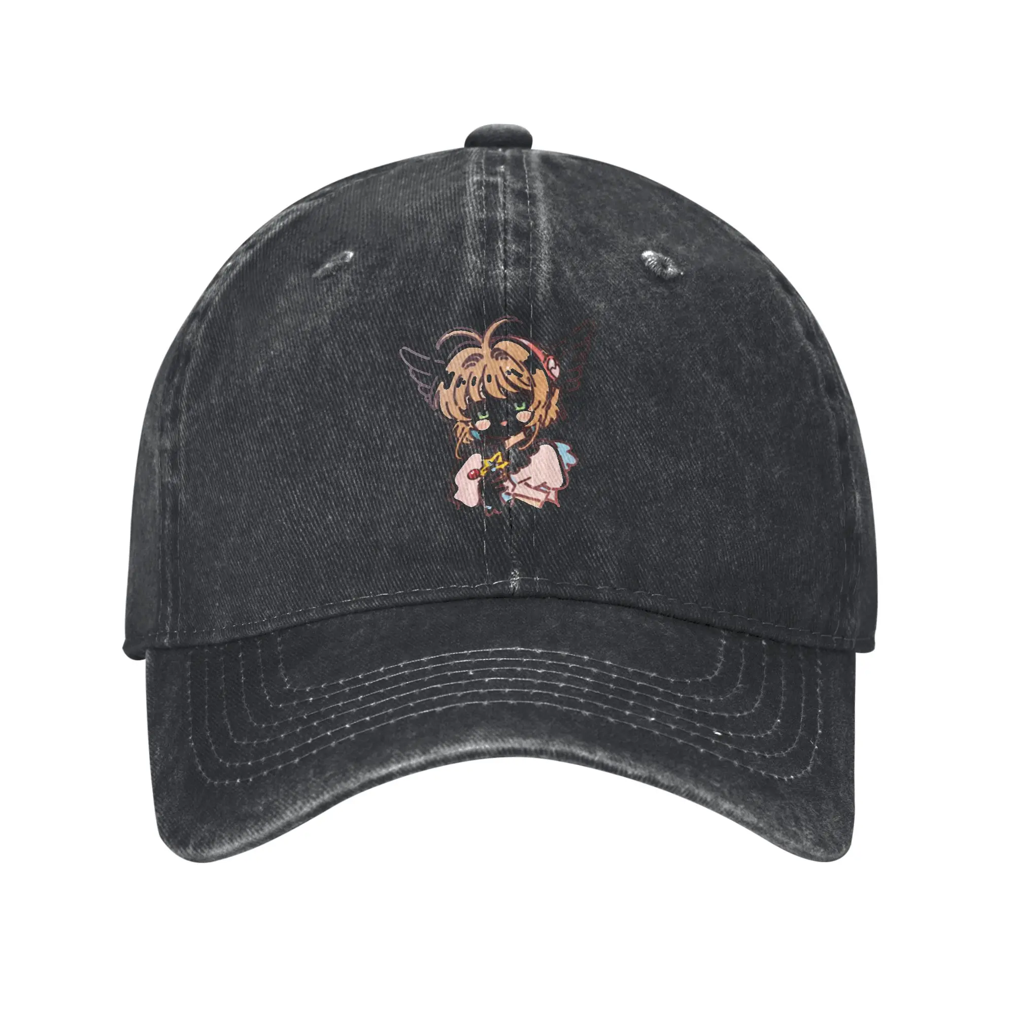 Magical Card Collector Cute Anime Design Fashion Baseball Cap  Everyday Brand Men Caps  Party Gathering Brand Men Caps