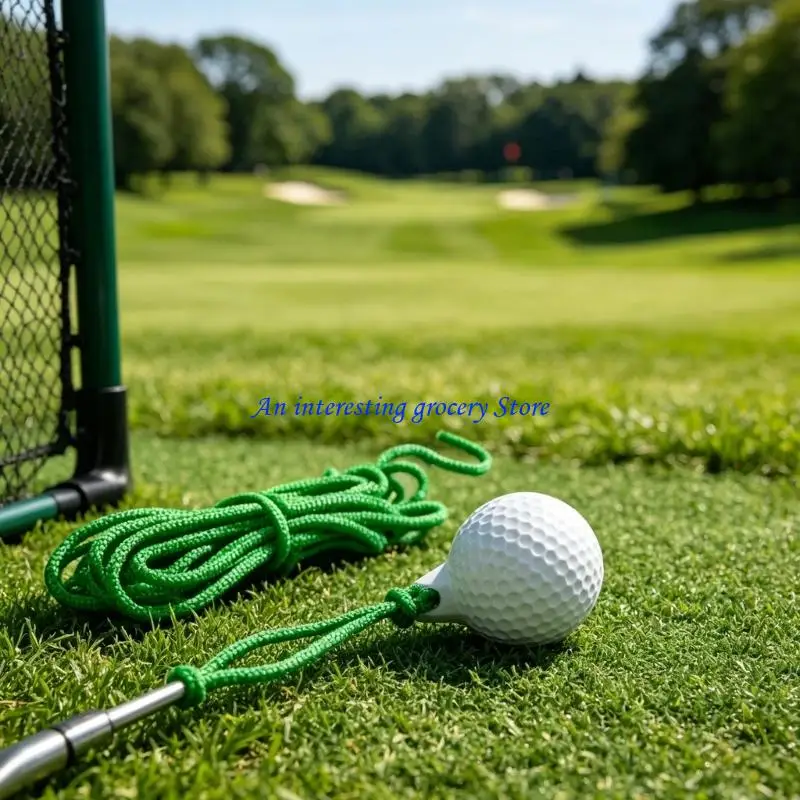 652D Golf Driving Ball Swing Hit Training Aids Portable Golf Practice Training Rope Golf Ball Skill Enhancement
