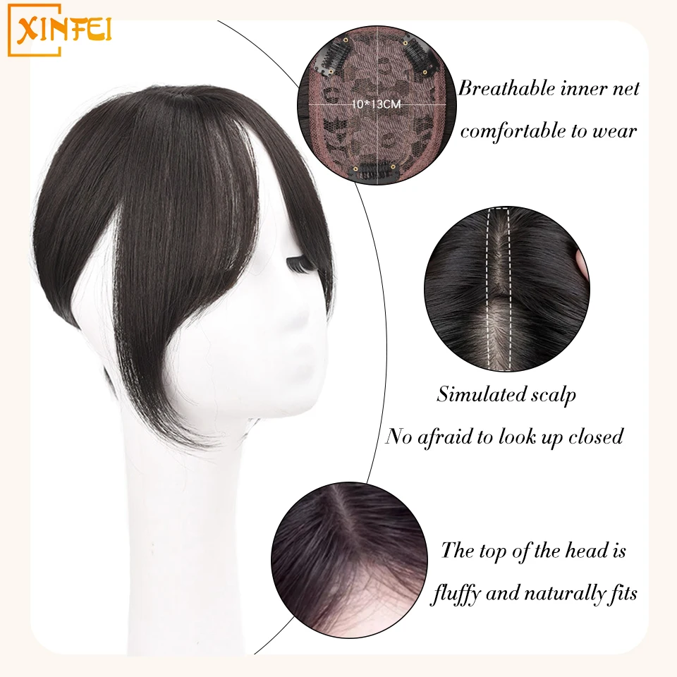 Synthetic Wig Women's Bangs With Eight Characters Are Naturally Fluffy To Increase Hair And Neissue Bangs On The Top Of The Head