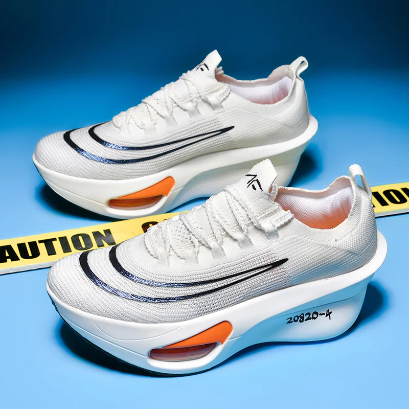 

Men Sports Running Shoes Marathon Casual Carbon Plate Breathable Lightweight Women's Comfortable Athletic Nonskid Sneakers