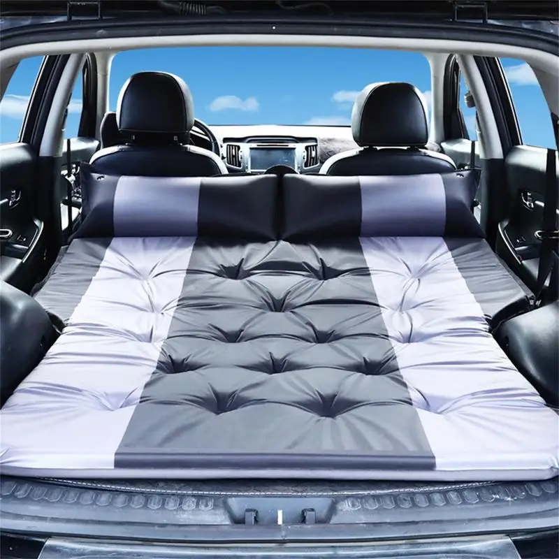 Materasso Gonfiabile Per Auto – Letto Pieghevole Posteriore Con Pompa 12V E 2 Cuscini – Divano Ad Aria Per Viaggi E Campeggio