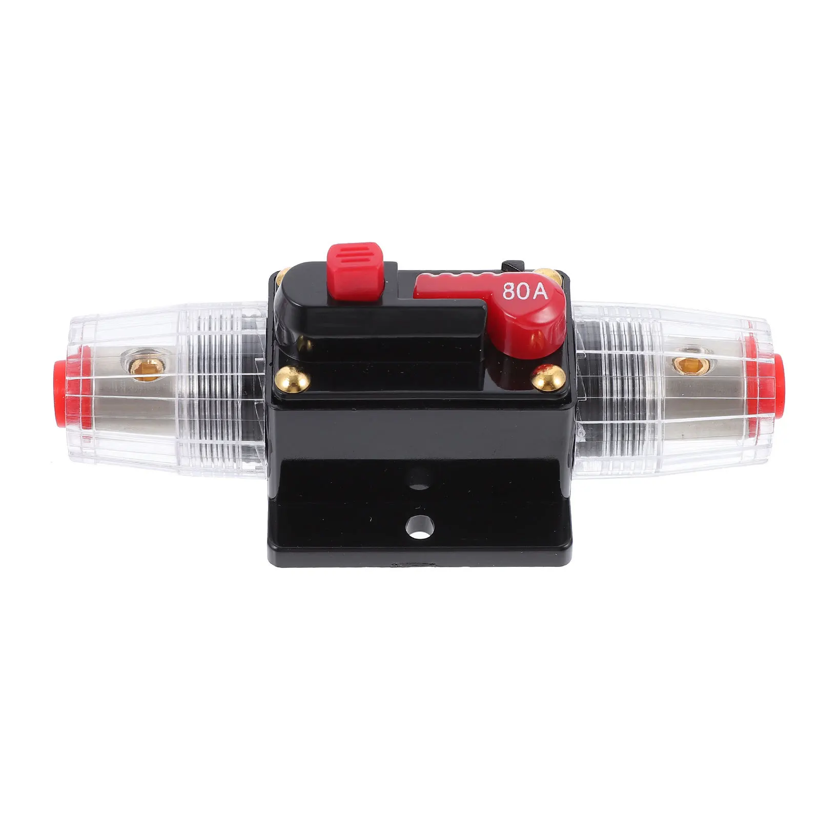 1pc 80a disjuntor fusível titular liga de zinco proteção de reinicialização manual para rv barco corrico motor inversor proteção circuito