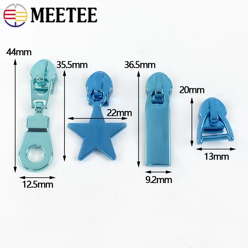 5-20 قطعة 5 #   سحابات معدنية المتزلجون ل النايلون سستة أشرطة حقيبة محفظة السحابات رؤساء الملابس البريدي تسحب طقم تصليح DIY بها بنفسك الخياطة الملحقات